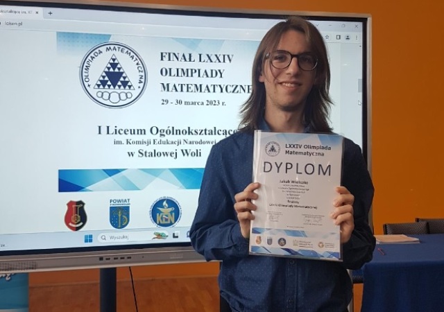 Jakub Wieliczko z dyplomem finalisty